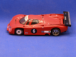Slotcars66 Lancia LC2 1/32nd scale slot car by Slot.It red #6  